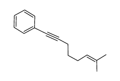 (7-methyloct-6-en-1-ynyl)benzene Structure