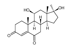 11β-Hydroxy-6-oxo-17α-methyl-testosteron Structure