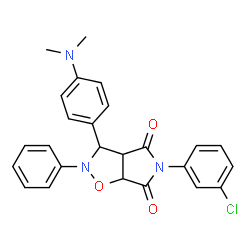 5-(3-chlorophenyl)-3-(4-(dimethylamino)phenyl)-2-phenyltetrahydro-4H-pyrrolo[3,4-d]isoxazole-4,6(5H)-dione picture