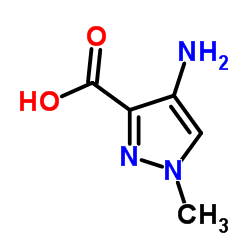 4-氨基-1-甲基吡唑-3-甲酸结构式