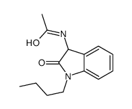 N-(1-Butyl-2-oxo-2,3-dihydro-1H-indol-3-yl)acetamide结构式