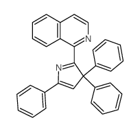 Isoquinoline,1-(3,3,5-triphenyl-3H-pyrrol-2-yl)-结构式