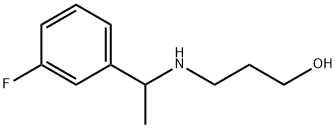 1-Propanol, 3-[[1-(3-fluorophenyl)ethyl]amino]- Structure