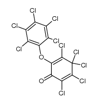 2,3,4,4,5-pentachloro-6-pentachlorophenoxy-cyclohexa-2,5-dienone结构式