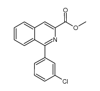 methyl 1-(3-chlorophenyl)isoquinoline-3-carboxylate Structure