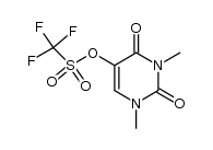 1,3-dimethyl-2,4-dioxo-1,2,3,4-tetrahydropyrimidin-5-yl trifluoromethanesulfonate结构式