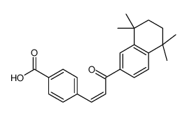 4-[3-oxo-3-(5,5,8,8-tetramethyl-6,7-dihydronaphthalen-2-yl)prop-1-enyl]benzoic acid结构式