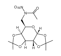 6-(N-nitroso)-acetamido-6-deoxy-1,2:3,4-di-O-isopropylidene-D-galactopyranose Structure