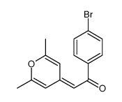 1-(4-bromophenyl)-2-(2,6-dimethylpyran-4-ylidene)ethanone Structure