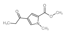 1-甲基-4-丙酰基-1H-吡咯-2-羧酸甲酯结构式