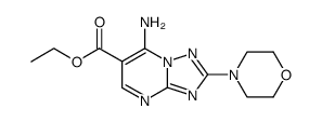 5-Amino-6-ethoxycarbonyl-2-morpholino-1,2,4-triazolo<1,5-a>pyrimidine结构式