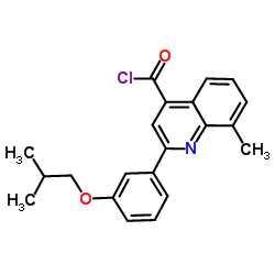 2-(3-Isobutoxyphenyl)-8-methyl-4-quinolinecarbonyl chloride图片