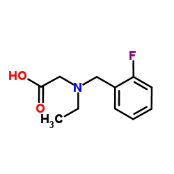 N-Ethyl-N-(2-fluorobenzyl)glycine结构式