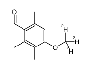 2,3,6-trimethyl-4-(trideuteriomethoxy)benzaldehyde结构式