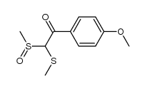 ω-(Methylthio)-ω-(methylsulfinyl)-p-methoxyacetophenone结构式