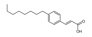 3-(4-octylphenyl)prop-2-enoic acid Structure