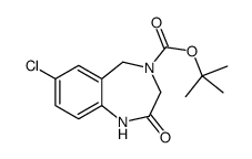 tert-butyl 7-chloro-2-oxo-3,5-dihydro-1H-1,4-benzodiazepine-4-carboxylate Structure