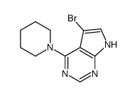 5-bromo-4-piperidin-1-yl-7H-pyrrolo[2,3-d]pyrimidine结构式