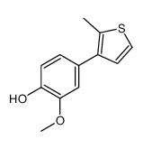 2-methoxy-4-(2-methylthiophen-3-yl)phenol Structure