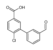 4-chloro-3-(3-formylphenyl)benzoic acid Structure