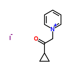 1-(2-Cyclopropyl-2-oxoethyl)pyridinium iodide结构式