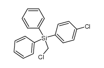 chloromethyl(p-chlorophenyl)diphenylsilane结构式