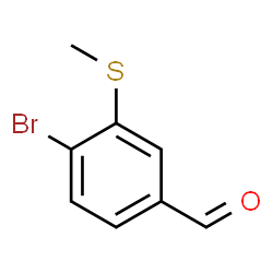 4-Bromo-3-(methylsulfanyl)benzaldehyde structure