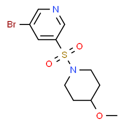 3-bromo-5-(4-Methoxypiperidin-1-ylsulfonyl)pyridine picture