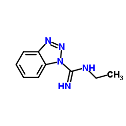 N-ethyl-1H-benzo[d][1,2,3]triazol-1-carboximidamide结构式