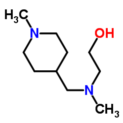 2-{Methyl[(1-methyl-4-piperidinyl)methyl]amino}ethanol Structure