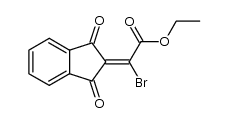 ethyl 2-bromo-2-(1,3-dioxo-1H-inden-2(3H)-ylidene)acetate Structure