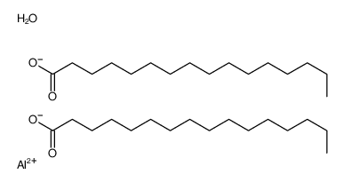 bis(hexadecanoato-O)hydroxyaluminium structure