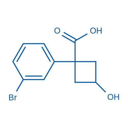 1-(3-溴苯基)-3-羟基环丁烷-1-羧酸图片