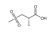 (2S)-2-methyl-3-(methylsulfonyl)propanoic acid结构式