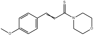 4-(4-methoxythiocinnamoyl)morpholine structure