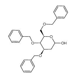 3,4,6-Tri-O-benzyl-2-deoxy-D-glucopyranose Structure