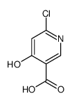 6-chloro-4-oxo-1H-pyridine-3-carboxylic acid结构式