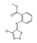 methyl N-(4-chloro-5H-1,2,3-dithiazol-5-ylidene)-anthranilate结构式