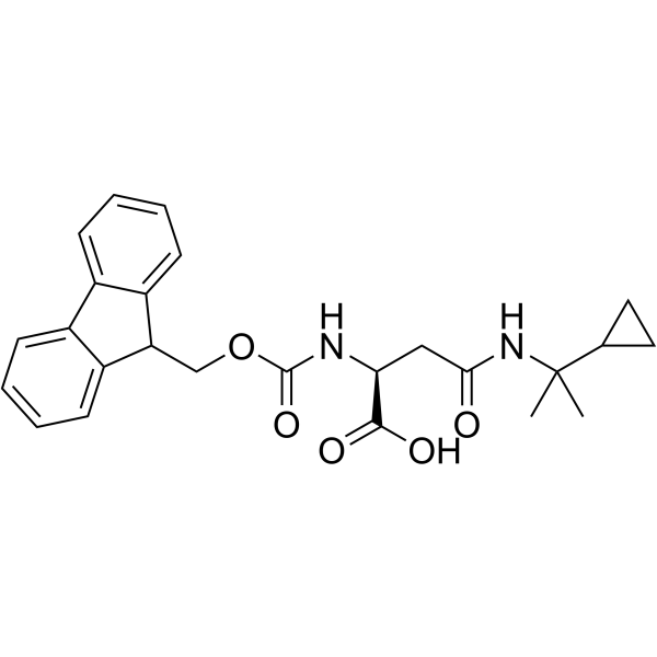 Fmoc-Asn(Dmcp)-OH结构式