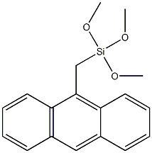 9-(三甲氧基硅烷基甲基)蒽结构式