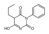 2,4,6(1H,3H,5H)-Pyrimidinetrione, 1-phenyl-5-propyl-结构式