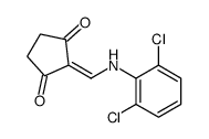 2-[(2,6-dichloroanilino)methylidene]cyclopentane-1,3-dione Structure