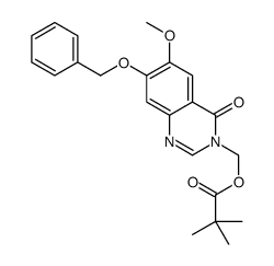 7-Benzyloxy-6-methoxy-3-[(pivaloyloxy)methyl]-3,4-dihydroquinazolin-4-one structure