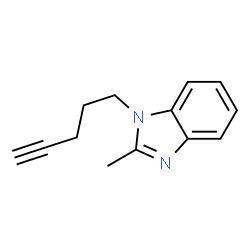 1H-Benzimidazole,2-methyl-1-(4-pentynyl)-(9CI) structure