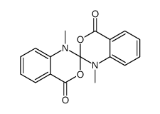 1,1'-dimethyl-2,2'-spirobi[3,1-benzoxazine]-4,4'-dione结构式