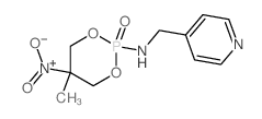 5-methyl-5-nitro-2-oxo-N-(pyridin-4-ylmethyl)-1,3-dioxa-2$l^C10H14N3O5P-phosphacyclohexan-2-amine结构式