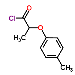 2-(4-Methylphenoxy)propanoyl chloride结构式