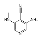 4-Pyridinecarbonitrile,3-amino-5-(methylamino)-(9CI) structure