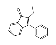 2-ethyl-3-phenylinden-1-one结构式