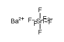 barium hexafluorostannate(IV) Structure